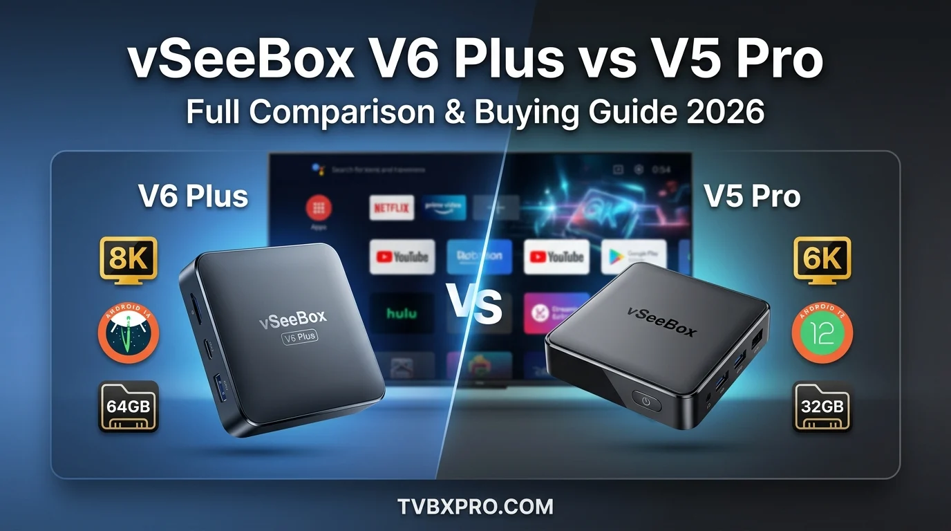 vseebox v6 plus vs v5 pro
