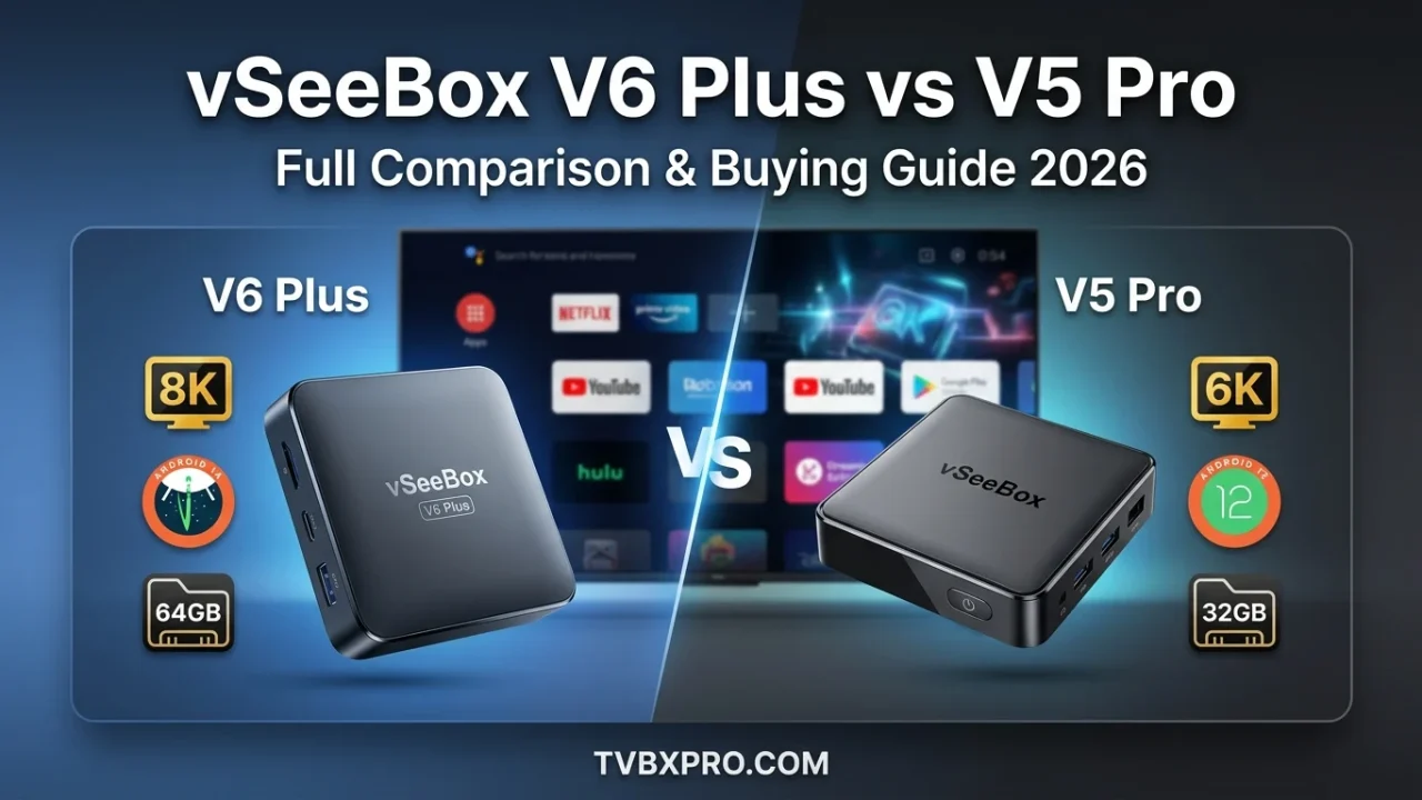 vseebox v6 plus vs v5 pro